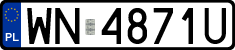 License plates of Poland, Regular car plates