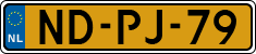 License plate of the Netherlands, Cars