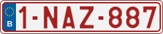 License plate of Belgium, Regular plates (2010)