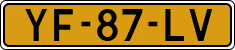 License plate of the Netherlands, Cars