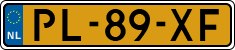 License plate of the Netherlands, Cars