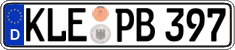 German license plate, Regular plates