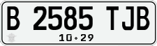 License plate of Indonesia, Regular plates