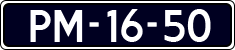 License plate of the Netherlands, Imported oldtimers (cars)