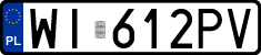 License plates of Poland, Regular car plates