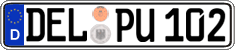 German license plate, Regular plates
