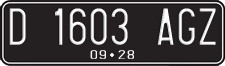 License plate of Indonesia, Regular plates