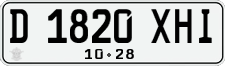 License plate of Indonesia, Regular plates