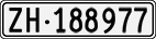 License plate of Switzerland, Cars