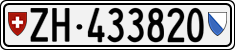 License plate of Switzerland, Cars