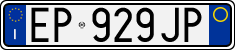 License plate of Italy, Cars (1994 year series)