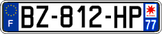 French license plate, SIV (ordinary)