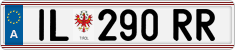 License plate of Austria, Regular plates