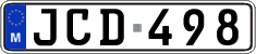 License plate of Malta, Regular plates (ABC 123)