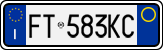 License plate of Italy, Cars (1994 year series)