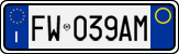 License plate of Italy, Cars (1994 year series)