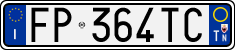 License plate of Italy, Cars (1994 year series)