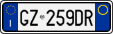 License plate of Italy, Cars (1994 year series)