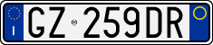 License plate of Italy, Cars (1994 year series)