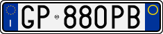 License plate of Italy, Cars (1994 year series)