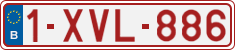 License plate of Belgium, Regular plates (2010)