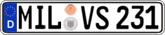 German license plate, Regular plates