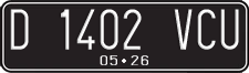 License plate of Indonesia, Regular plates