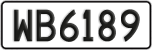 License plate of New Zealand, AB1(234)