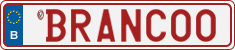 License plate of Belgium, Vanity Plates (2014)