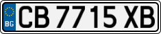 License plate of Bulgaria, Cars