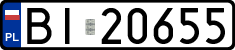 License plates of Poland, Regular car plates