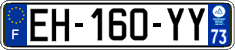 French license plate, SIV (ordinary)