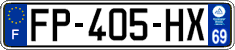 French license plate, SIV (ordinary)