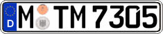 German license plate, Regular plates