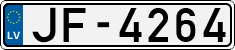 License plate of Latvia, Regular car plates