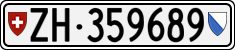 License plate of Switzerland, Cars
