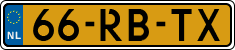 License plate of the Netherlands, Cars