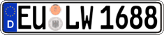 German license plate, Regular plates