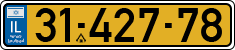 License plate of Israel, Regular plates