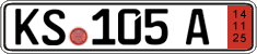 German license plate, Export transit plates