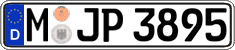 German license plate, Regular plates