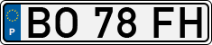License plate of Portugal, Regular plates