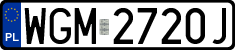 License plates of Poland, Regular car plates