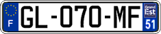 French license plate, SIV (ordinary)
