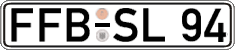 German license plate, Regular plates