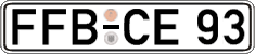 German license plate, Regular plates