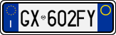 License plate of Italy, Cars (1994 year series)