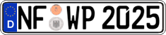 German license plate, Regular plates