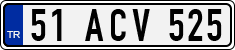 License plate of Turkey, Regular plates