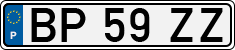 License plate of Portugal, Regular plates